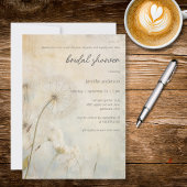 Rustic Dandelion Bridal Shower Invitation