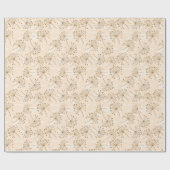 Rustic Dandelion Flower  Pattern Cadeaupapier (Vlak)