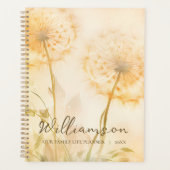 Rustic Dandelion Our Family Life  Planner (Voorkant)