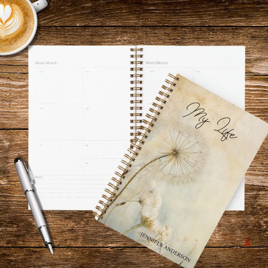 Rustic Dandelions Planner