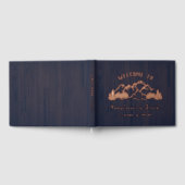 Rustic Dark Blue Wood Mountain Landscape (Complet)