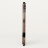 Rustic Dark Brown Faux Wood Case-Mate iPhone Case (Achterkant / rechts)