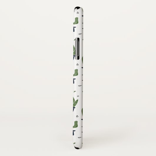 Rustic Dark Green Cactus Desert Pattern Case-Mate iPhone Case (Achterkant / rechts)