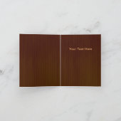 Rustic Dark Wood Floral Butterfly Hartelijk dank Bedankkaart (Binnen)