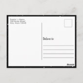 Rustic Dark Wood Snow Holiday 2 Briefkaart (Achterkant)