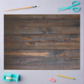 Rustic Dark Wood Tone Tissuepapier (Craft)