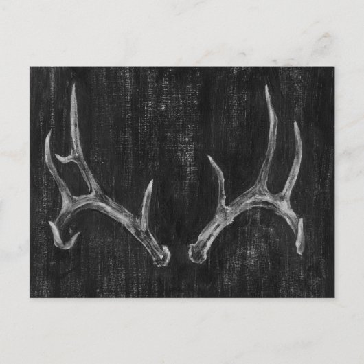 Rustic Deer Animal Head op het karton Briefkaart (Voorkant)