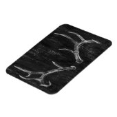 Rustic Deer Animal Head op het karton Magneet (Linkerzijde)