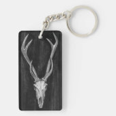Rustic Deer Animal Head Sleutelhanger (achterkant)