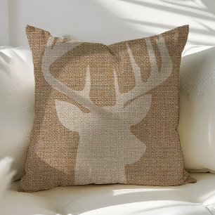 Rustic Deer Buck Burlap Sierkussennen Kussen
