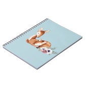 Rustic Deer Forest Floral Baby shower Notitieboek (Linkerzijde)