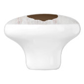 Rustic Deer Head Buck Hunter Keramische Knop (Zijkant)