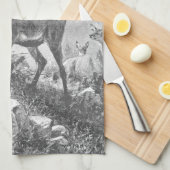 Rustic Deer in het hooggebergte Theedoek (Quarter Fold)