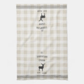 Rustic Deer Personalized Play Theedoek (Verticaal)