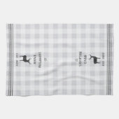 Rustic Deer Personalized Play Theedoek (Horizontaal)