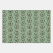 Rustic Deer  Rendier Gift Wrap Inpakpapier Vel (Voorkant 2)