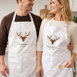 Rustic Deer Theme Standaard Schort