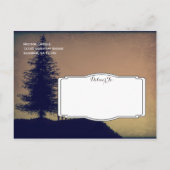 Rustic Deer Tree Pays Enregistrer la date Cartes p (Dos)