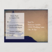 Rustic Deer Tree Wedding RSVP BRIEFKAARTEN (Achterkant)