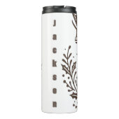 Rustic Deer Tumbler |  rendierontwerp Thermosbeker (Achterkant)