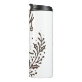 Rustic Deer Tumbler |  rendierontwerp Thermosbeker (Geroteerd rechts)