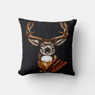 Rustic Deer Wooden look Country Barn Hunting Kussen