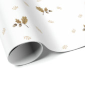 Rustic Delicate Tan Playful Branch Gift Cadeaupapier (Rol Hoek)