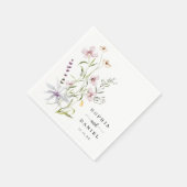 Rustic Delicate Wildflower Wedding Servet (Hoek)