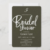 Rustic Denim Bridal Shower Invitation (Devant)