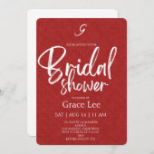 Rustic Denim Bridal Shower Invitation (Devant / Derrière)