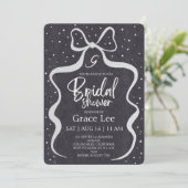 Rustic Denim Bridal Shower Invitation (Debout devant)