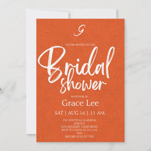 Rustic Denim Bridal Shower Invitation Kaart (Voorkant)