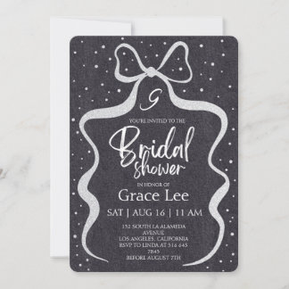 Rustic Denim Bridal Shower Invitation Kaart