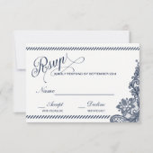 Rustic Denim en Lace RSVP (Voorkant)