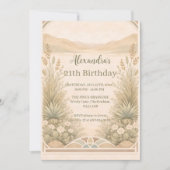 Rustic Desert Meadow Birthday Kaart (Voorkant)
