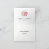 Rustic Desert Succulents Carte de remerciements Ma (Intérieur)