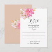 Rustic Desert Succulents Mariage Répondre Cartes (Devant / Derrière)