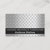 Rustic diamantplaat ambachtsman QR-code sjabloon  Visitekaartje (Voorkant)