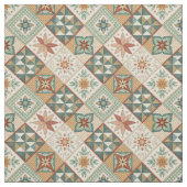 Rustic Diamond Patchwork Pattern - Geometrisch Stof (Swatch)