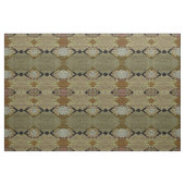 Rustic Diamonds Green & Brown Patterned Fabric Stof (Yard (91,4 cm))