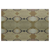 Rustic Diamonds Green & Brown Patterned Fabric Stof (Fat Quarter)
