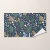 Rustic Dinosaur Forest Prehistorische Kinderen Bad Handdoek (Handdoek)