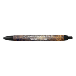 Rustic Dirt Brown Company/Event Zwarte Inkt Pen
