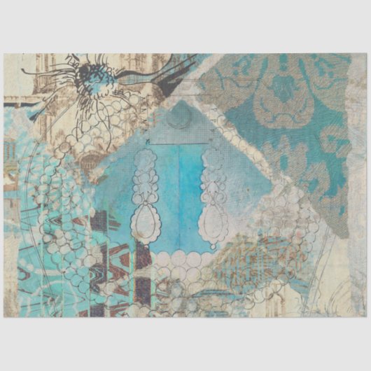  Rustic Distsed Texture Decoupage Tissuepapier (Voorkant)