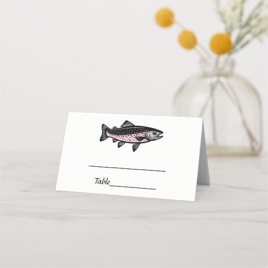 Rustic DIY Kleuren Forel Vis (Voorkant)