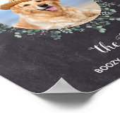 Rustic Dog Bar Signature Boissons Poster Mariage A (Coin)