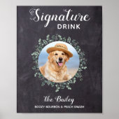Rustic Dog Bar Signature Boissons Poster Mariage A (Devant)