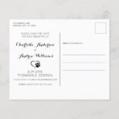 Rustic Dog of Honor Budget Wedding Save the Date (Achterkant)