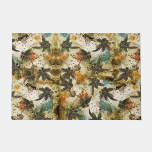 Rustic Dragonfly Flit Deurmat (Voorkant)