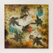 Rustic Dragonfly Flit Jigsaw Puzzle (Vertical)